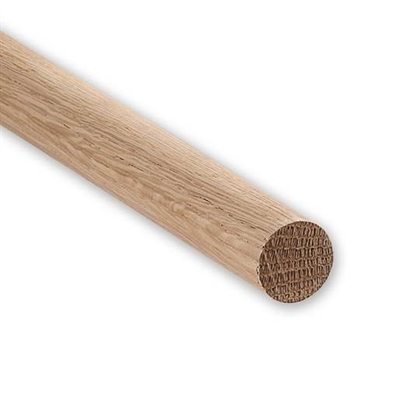 Rundstok eg Ø25 mm, 90 cm - leveres til døren fra AktivSlivern.dk