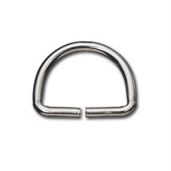 Halvrund ring, Ø 25x19 mm 25 stk.  leveres til døren fra Aktivslivern.dk