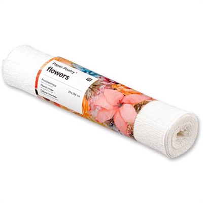 Florist crepepapir, Hvid - leveres til døren fra Aktivslivern.dk