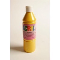 Acryl blank 500ml gul leveres til døren fra Aktivslivern.dk