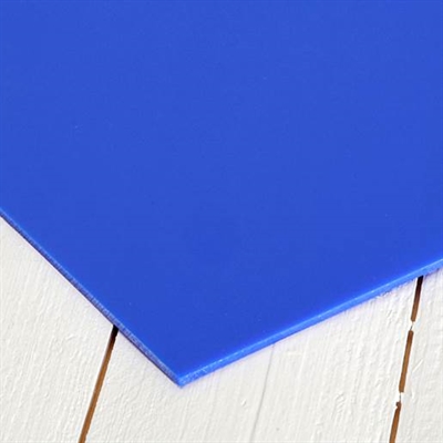 Akrylplastplade Blå, 500x500x3 mm - leveres til døren fra Aktivslivern.dk