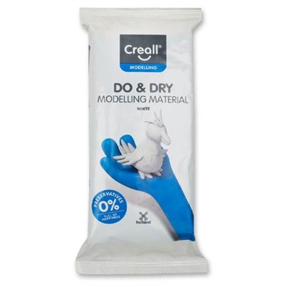 Creall Do & Dry ler 500 g, Hvid - leveres til døren fra Aktivslivern.dk