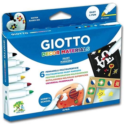 Giotto Decor Materials, 6 stk - leveres til døren fra Aktivslivern.dk