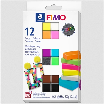 FIMO Effect sæt, Neon Color - leveres til døren fra Aktivslivern.dk