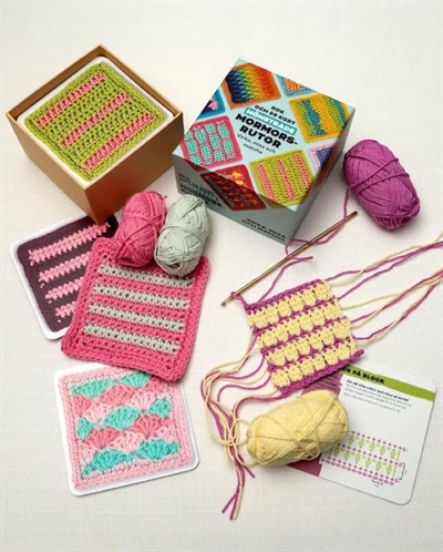 Mönstrade mormorsrutor - Hækleopskrifter