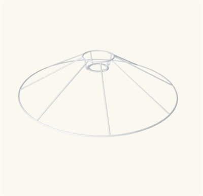 Lav lampeskærm hvid - Ø40 cm (E27)