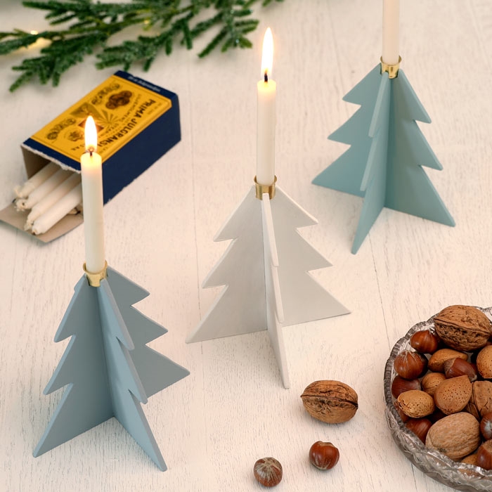 DIY Juletræer af træ