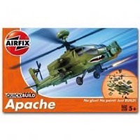 Airfix Quick Build Apache Helicopter J6004 leveres til døren fra Aktivslivern.dk