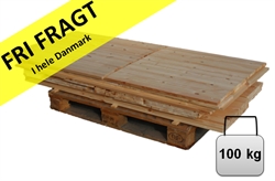 Limtræ pakke nr. 481. Fyrtræ - 100 kg assorteret leveres til døren fra Aktivslivern.dk
